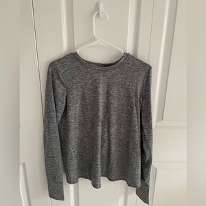 ATHLETA - Grey crossed open back long sleeve - XS